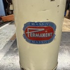Antique Massiv Permanent Thermos Cork Leather Strap Aluminum Cap