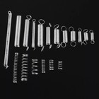 200pc Spring Assortment Set Zinc Plated Steel Compression Carburetor Extension