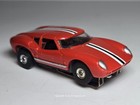 Vintage Aurora T-jet Lola Gt Red white And Black No  1378 Ho Scale Slot Car
