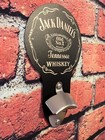 Jack Daniel s Whiskey Metal Sign Bottle Opener   Mancave Bar Garage Decor Gift