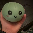 Green Smiley Face Squeeze Ball Stress Reliever  Squishy Squeezable Fidget Toy