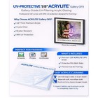 Acrylic Glass 99  Uv Protected Shatterproof Conservation Display Cover Archival