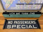 Bmt Ny Nyc Subway Roll Sign 1948 Special No Passengers Not In Service Warning