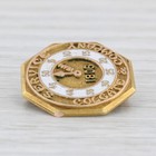 Colgate Company 50 Years Service Pin 14k Gold Enamel Clock