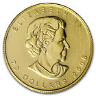 2008 Canada 1 2 Oz Gold Maple Leaf Bu