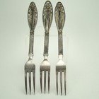 Set Of Three Sterling Filigreed Forks - 1920 s