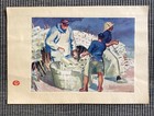 Menu Dinner Plum House Illustrator Creston N 2 Morbihan Year 1930 40 Wines