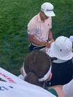 2025 Us Open Field Signed Autographed Oakmont Flag Golf Collin  Patrick  proof 