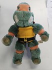 Vintage 1989 Rare Complete Set Of 4 Ninja Turtles 9  Plush Tmnt Window Clings
