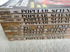 Vintage Popular Science Magazine Lot Of 9 Issues 1962