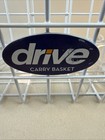 Drive Medical Walker Wheelchair Carry Basket Only White Metal Frame 16  X 6  X 6