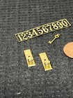 Dollhouse Miniature Brass Doorknob 1 12 Door Handle House Numbers Lot