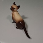 Hagen Renaker-siamese Cat Standing With Tail Out Ceramic Mini Figurine 