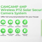 4mp Solar Wireless Security Camera System Kit W  10  10ch Nvr Monitor  500gb Hdd