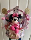 Minnie Mouse Theme Pink gold Diaper Cake  minnie Mouse Baby Shower  Diaper Cakes