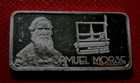 Samuel Morse Bar-greatest Americans Set 1 Troy Oz 999 Fine Silver-hamilton Mint