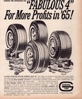 1965 General Tire Print Ad Fabulous Four Jet Special Jet Air Safety Jet Dual 90