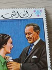Ras Al Khaimah 1968 Winter Olympics Stamp 2r President Johnson Peggy Fleming Vgc
