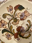 Vintage Wooden Serving Plate Mexican Folk Art Hand Painted Signed Wall Hanging