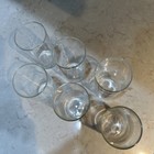 Set Of 6 Vintage Federal Glass Juice Glasses  4 5  Clear  Barware