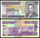 Burundi 100 Francs 2006 P 37 Unc Lot Bundle Of  100 Notes  100 Pcs
