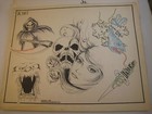 Vintage Tattoo Flash Lot Of 10 Sheets    14 X 11   In     spaulding   Rogers 