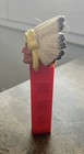Vintage Indian Chief No Feet Pez Dispenser Yellow Made In Austria 620 061