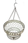 Vintage Ornate French Wrought Iron Hanging Basket Planter Gardenalia