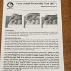 Functional Dexterity Test To Evaluate Dexterity In Children