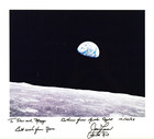 James Lovell Framed   Signed Apollo 8 Earthrise 16x20  Nasa Space Photo Gemini