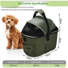 Dog Bike Basket Rear Seat  3-in-1 Waterproof Pet Bicycle Carrier  Dog Car Sea   
