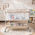 3 In 1 Baby Bassinet Bedside Bassinet For Baby With Mosquito Net 6 Height
