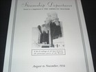 1934 Steamship Departures Schedule August-november  1934 All Sailings From Ports