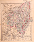 Dated 1873 Colton Map Of Virginia Wv Nc Sc   Ny Pa De Md On Reverse  2