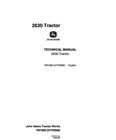 John Deere 2630 Utility Tractor Service Manual Repair Shop Technical Book