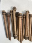 Wood Bobbins Wood Quills Vintage Factory Reclaimed Industrial 7 3 8   Lot Of 30