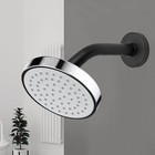 Stainless Steel Shower Arm 6 Inch Wall Mount Shower Head Extension Arm With Flan
