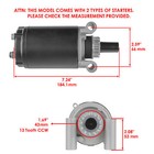 Starter For Kohler 12-098-21-s 12-098-19-s 12-098-19 12-098-12-s 12-098-12