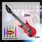 10 Colors 35 Inch Inflatable Guitar Toy  Rock Star Inflatable Electric Colorful 