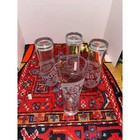 Peroni Nastro Azzurro Tall Pilsner Beer Glass Set Of 4 Clear Frosted Logo