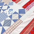 Handmade Liberty Patchwork Baby Quilt Top 50x70 pieced bed wall Decor