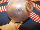 Antique Purple Lavender Amethyst Glass Lightning Rod Weathervane Ball