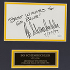 Bo Schembechler Autographed Michigan Wolverines Deluxe Framed Tribute Piece - Js