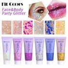50ml Vegan Glitter Gel Shimmer For Face Body Hair Eyes Long Lasting Washable