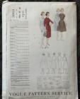 Vtg 50s Vogue 3004 Basic Dress Pattern Sz 16 5 Bust 37 Uncut Factory Folded Ff