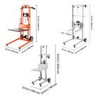 Uimoso Material Lift Winch Stacker 330 400 551 Lbs Max Lift Height 42 9 51 1 70 