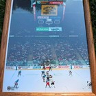 Vintage Nj Devils Vs Ny Rangers Framed Photo Continental Airlines Arena 12x12