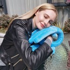 1x Memory Foam Hand-shape Travel Pillow Neck Support Head Rest Car Plane Cushion