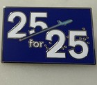 100 Jetblue 25 For 25 Badge Lapel Pins Wholesale Bulk Lot