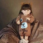 22inch Smile Finished Reborn Baby Doll Hand-rooted Hair Newborn Toddler Boy Gift